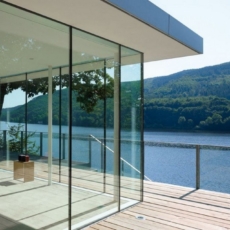 Glass Curtain Walls on a Residential Home