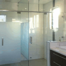 Glass Shower Enclosures in a Newly Renovated Bathroom
