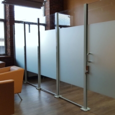 Glass Partitions in an Office