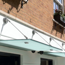 Glass Canopies over a Storefront