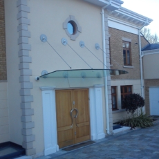 Glass Canopies over a Home