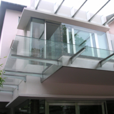 Wrap aorund glass canopy